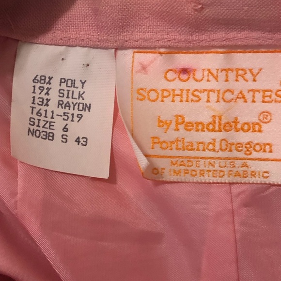 Vintage Pink Suit from Country Sophisticates by Pendleton Size 8 - Picture 11 of 11